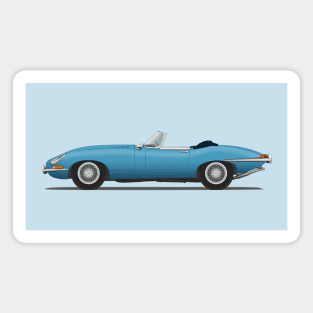 Jaguar E Type Roadster Cotswold Blue Magnet